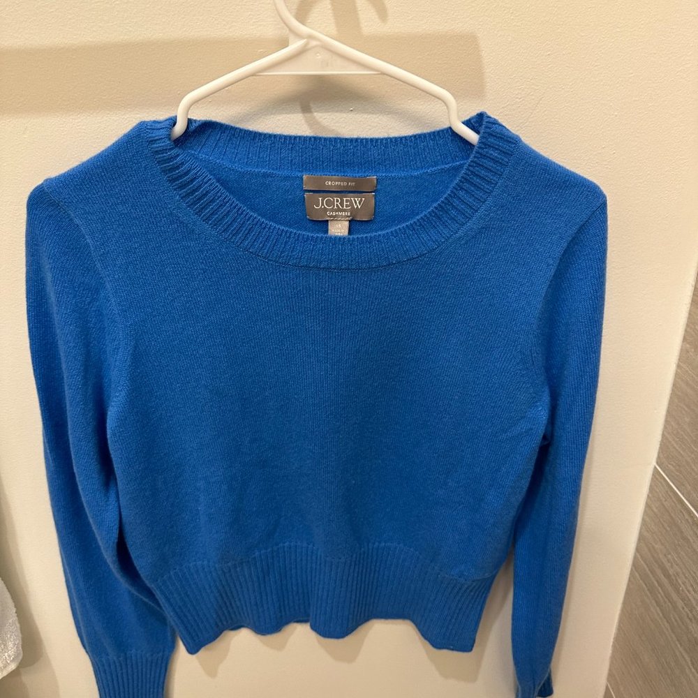 Jcrew Cashmere Cropped Fit Sweater